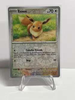 Eevee Reverse Holo NM 133/165 Scarlet & Violet 151 Pokemon Card - Image 1