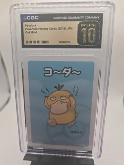 CGC 10 Pristine Psyduck Old Maid Playing Card 2019 Pokemon Japanese FREE SHIP - Image 1