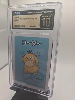 CGC 10 Pristine Psyduck Old Maid Playing Card 2019 Pokemon Japanese FREE SHIP - Image 2