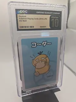 CGC 10 Pristine Psyduck Old Maid Playing Card 2019 Pokemon Japanese FREE SHIP - Image 3