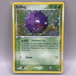Reverse Holo Stamped Koffing Pokemon Card Ex Team Rocket Returns 61/109 - Image 1