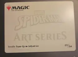 Marvel MTG Terrific Team-up Art Series Card GOLD Stamp Signature 23/54 Venom - Image 2