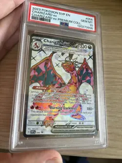 PSA 10 - Pokemon Scarlet & Violet Charizard EX Black Star Promo Card SVP 056 - Image 1