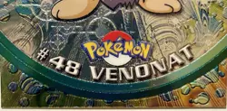 VENONAT #48, Series 1 - 2000, Topps TV Animation Edition Chrome Pokemon Card - Image 3