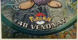 VENONAT #48, Series 1 - 2000, Topps TV Animation Edition Chrome Pokemon Card - Image 4