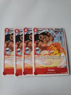4x Playset NM/M Fossa OP03-010 One Piece Card Game English TCG - Image 1