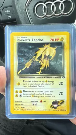 Rockets Zapdos Gym Challenge Holo Card 15/132 Pokemon TCG - Image 1