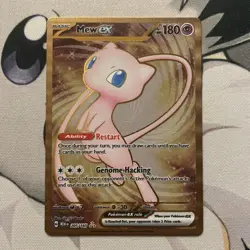 Pokemon TCG Mew EX Metal Gold NM 205/165 Scarlet & Violet 151 Promo Card - Image 1