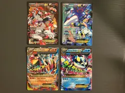 Pokemon Kyogre EX/Primal Kyogre EX, Groudon EX/Primal Groudon EX Card Set LP-NM - Image 1