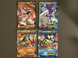 Pokemon Kyogre EX/Primal Kyogre EX, Groudon EX/Primal Groudon EX Card Set LP-NM - Image 2
