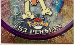 PERSIAN #53, Series 1 - 2000, Topps TV Animation Edition Chrome Pokemon Card - Image 3