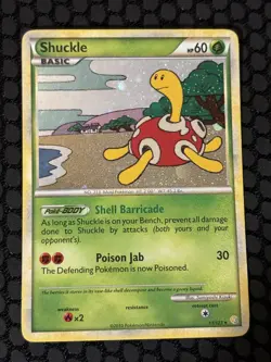 SHUCKLE - 11/123- HeartGold & SoulSilver rare holo - 2010 - Pokemon Card - Image 1