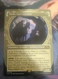 MTG Frodo, Sauron's Bane LotR Tales of Middle-earth 304 Showcase Rare - Image 1