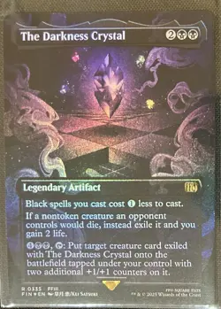 The Darkness Crystal 335 Foil Borderless Final Fantasy MTG - Image 1