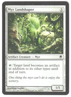 Magic_the_gathering Darksteel Myr Landshaper #131 2004,MTG,LP Common - Image 1