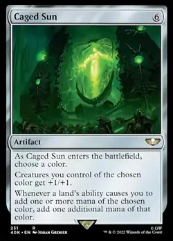 Caged Sun - Surge Foil NM, English MTG Commander: Universes Beyond: Warhammer - Image 1