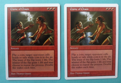 Magic the Gathering MTG Fifth (5th) Edition GAME OF CHAOS X2 LP/EX 1997 R NICE! - Image 2