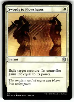 Swords to Plowshares Commander: Adventures in the Forgotten Realms Regular MTG - Image 1