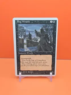 ⚫⚫⚫ 1995 Magic The Gathering BOG WRAITH 4TH EDITION PLAYED ⚫⚫⚫ - Image 1