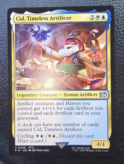 MTG - Final Fantasy - Cid, Timeless Artificer #0408 - Regular Near Mint - Image 1