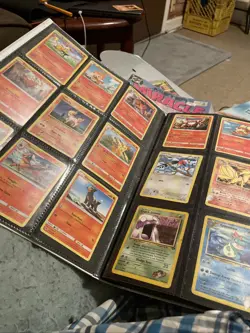 Vintage Pokemon Card Binder Lot 333 Cards Base Fossil WOTC Pikachu Charizard - Image 2