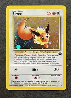 1999 Pokemon Wizards Black Star Promos Eevee #11 Great Condition Wotc Vintage LP - Image 1