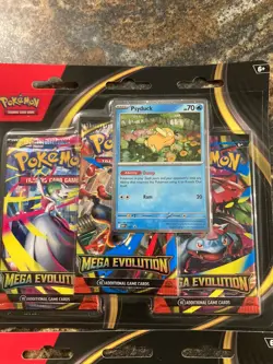 Pokemon Mega Evolution 3 Pack Blister [Psyduck] X2 Factory Sealed Brand New - Image 3
