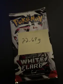 Very Heavy! 22.69g Pokemon TCG SV10.5 White Flare Booster Pack Sealed! - Image 4