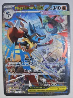 Pokemon Mega Evolutions #179/132 mega Lucario Ex M/NM Special Illustration rare - Image 1