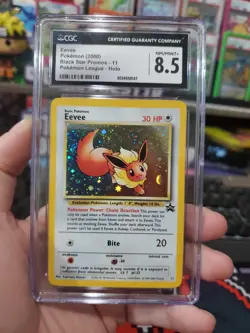 Eevee Pokemon (2000) Black Star Promo- 11 Holo Pokemon league CGC NM/Mint 8.5 - Image 1