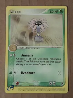 Pokemon Lileep 43/100 Ex Sandstorm NM See Pictures - Image 1