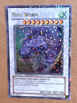 yugioh Mist Wurm DT01-EN032 Ultra Parallel Rare Near Mint - Image 1