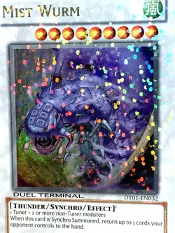 yugioh Mist Wurm DT01-EN032 Ultra Parallel Rare Near Mint - Image 2