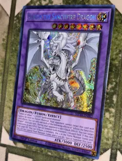 YuGiOh ALBION THE SANCTIFIRE DRAGON Prismatic Secret Rare MP24-EN082 - Image 1