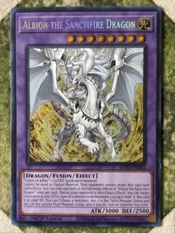 YuGiOh ALBION THE SANCTIFIRE DRAGON Prismatic Secret Rare MP24-EN082 - Image 2