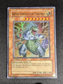 Yugioh - Super Conductor Tyranno SD09-EN001 1st Edition Ultra Rare LP - Image 1