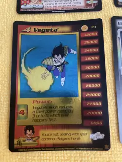 Dragon Ball Z TCG - Vegeta P3 - Gold Foil Promo - 8 Card Lot - Image 2