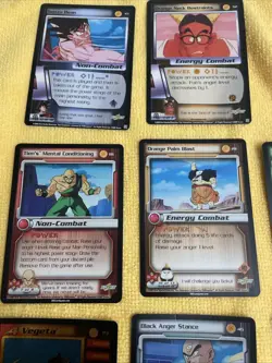 Dragon Ball Z TCG - Vegeta P3 - Gold Foil Promo - 8 Card Lot - Image 5