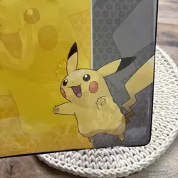 Ultra Pro Pokemon Pikachu Card Binder 2” 3 Ring Binder 2017 Yellow Gray - Image 4