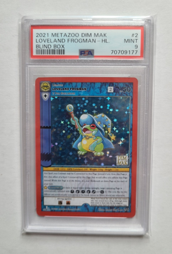 MetaZoo Loveland Frogman Dim Mak PSA 9 MINT Holo Rare Blind Box Promo Card #2 - Image 1