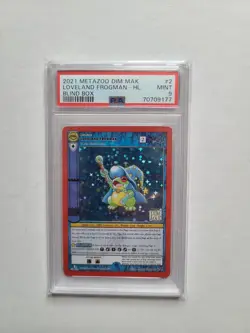 MetaZoo Loveland Frogman Dim Mak PSA 9 MINT Holo Rare Blind Box Promo Card #2 - Image 4