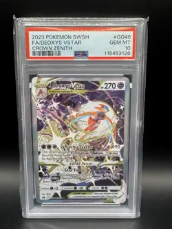 Deoxys VSTAR Crown Zenith Galarian Gallery Holo Card GG46/GG70 PSA 10 - Image 1