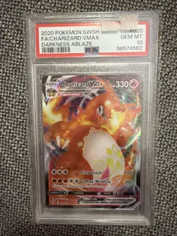 PSA 10 Charizard VMAX 020/189 Darkness Ablaze Full Art Ultra Rare Pokemon Card - Image 1