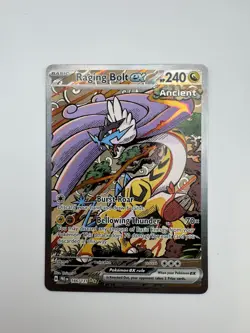 Pokemon TCG Raging Bolt EX Prismatic Evolutions Holo Card 166/131 SIR - Image 1