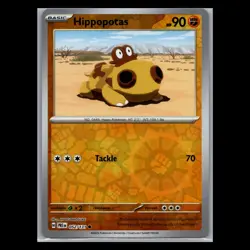 Prismatic Evolutions - Hippopotas - 052/131 - Reverse Holo - TCG Pokemon Card - Image 1