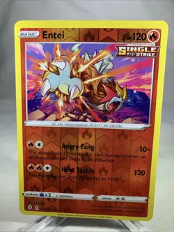 Entei 019/203 Evolving Skies Reverse Holo Pokemon Card NM - Image 1