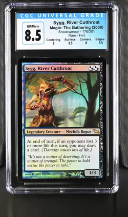 SYGG, RIVER CUTTHROAT Shadowmoor Foil Rare CGC 8.5 MTG EDH [Nostalgium] - Image 1