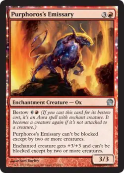 Purphoros's Emissary -Foil Light Play MTG Theros - Image 1