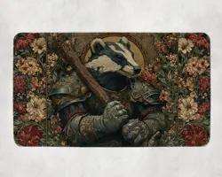 Badger Warrior Fighter Armored Bloomburrow Fantasy Animal Magic Gathering MTG - Image 1