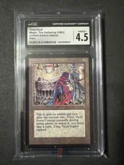 TIME VAULT Limited Edition - ALPHA CGC 4.5 VG EX MTG Magic the Gathering - Image 1